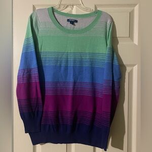 Old Navy Striped Sweater - Green, Blue, Purple